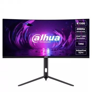 Dahua Technology LM30-E330CA datora monitors 76,2 cm (30 collas) 2560 x 1080 pikseļi UltraWide Full HD LCD melns, sarkans