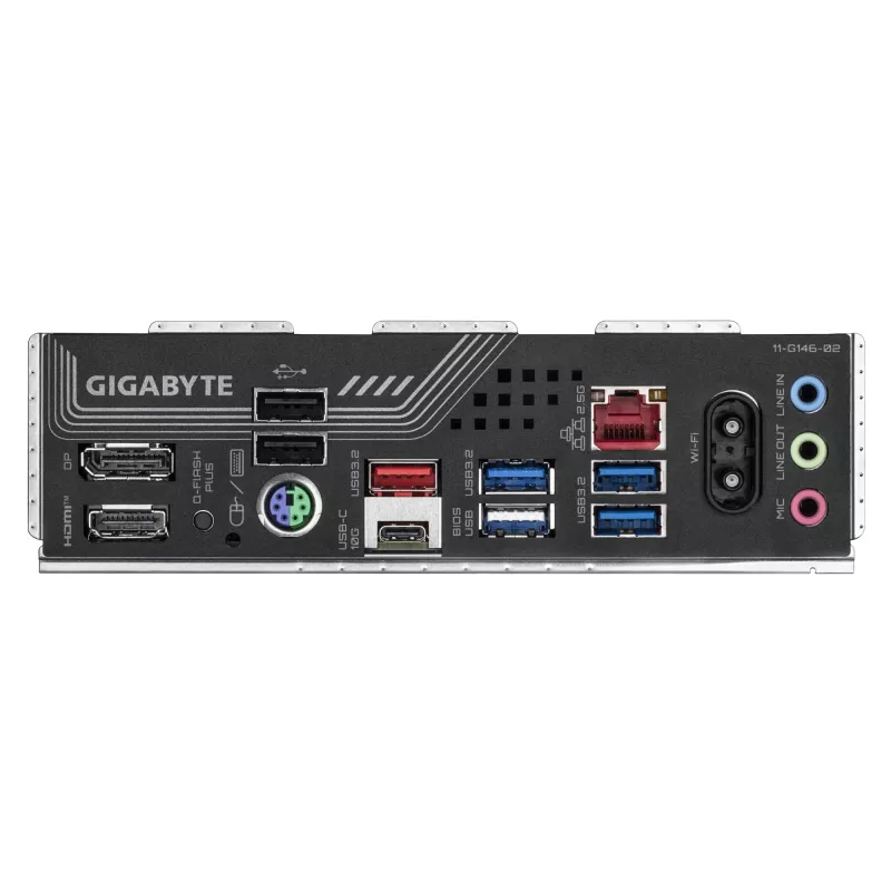 Mātesplate GIGABYTE B850 GAMING X WIFI6E — AMD Ryzen 9000 sērijas CPU, 12+2+2 fāžu digitālais VRM, līdz 8200MHz DDR5 (OC), 1xPCIe 5.0 + 2xPCIe 4.0 M.2, 2.5LAN, WIFI 6E, USB 3.2 Gen 2x2