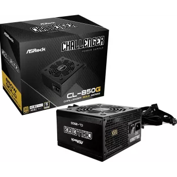 ASROCK Power Supply Challenger Cl-850g 850w 80+ Gold Melns ATX