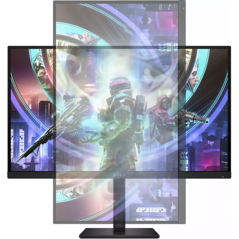 OMEN by HP 27 collu QHD 240Hz spēļu monitors - OMEN 27qs, 68.6 cm (27 collas), 2560 x 1440 pikseļi, Quad HD, LCD, 1 ms, Melns