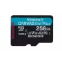 Kingston Technology 256 GB microSDXC Canvas Go Plus Gen4 200R A2 U3 vienas iepakojums bez adaptera