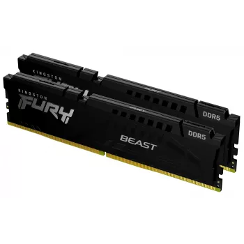 Kingston Technology FURY Beast 32GB 5600MT/s DDR5 CL36 DIMM (2 komplekts) Melns
