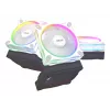 Korpusa ventilators ASUS Prime MR120 120 mm 1600 RPM balta (3-pack, LED, 58 CFM, 23 dB)