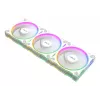Korpusa ventilators ASUS Prime MR120 120 mm 1600 RPM balta (3-pack, LED, 58 CFM, 23 dB)