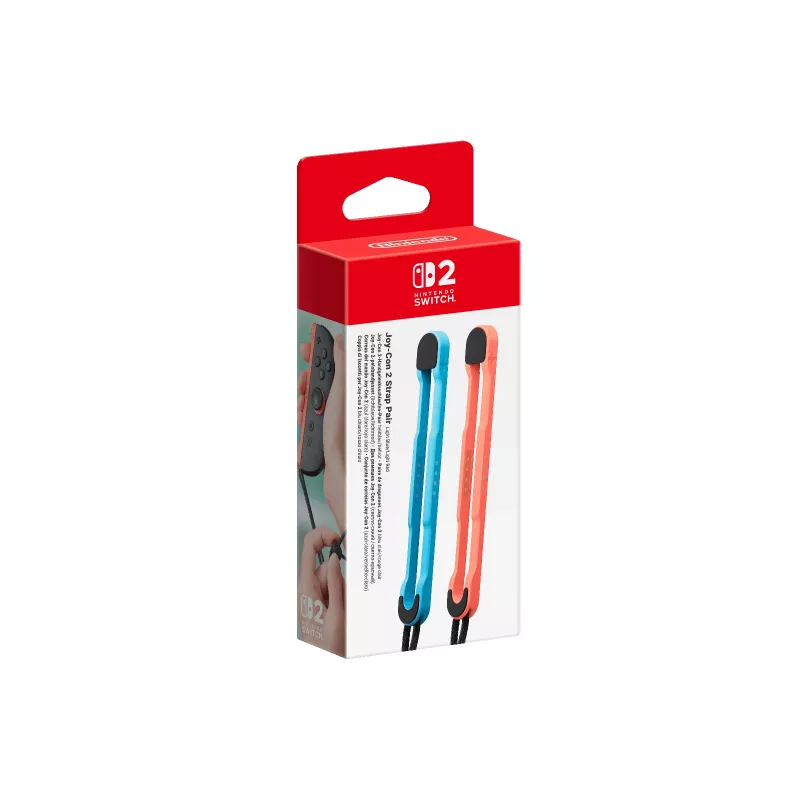 Nintendo Joy-Con 2 rokas siksnas (komplektā 2) Gaiši zila / Gaiši sarkana, Nintendo Switch 2, Rokas siksna, Zila, Sarkana, Nintendo, Joy-Con 2, Ķīna
