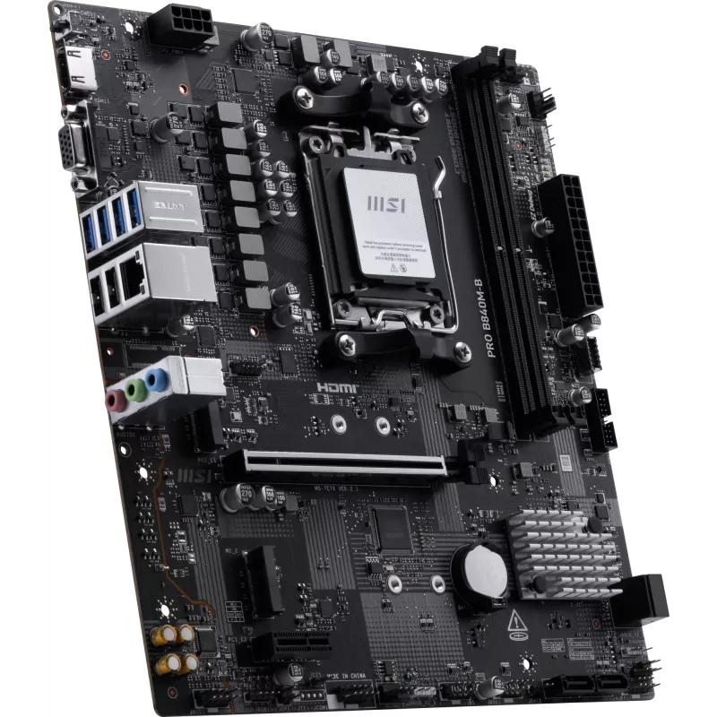 MSI PRO B840M-B mātesplate AMD B840 Socket AM5 micro ATX