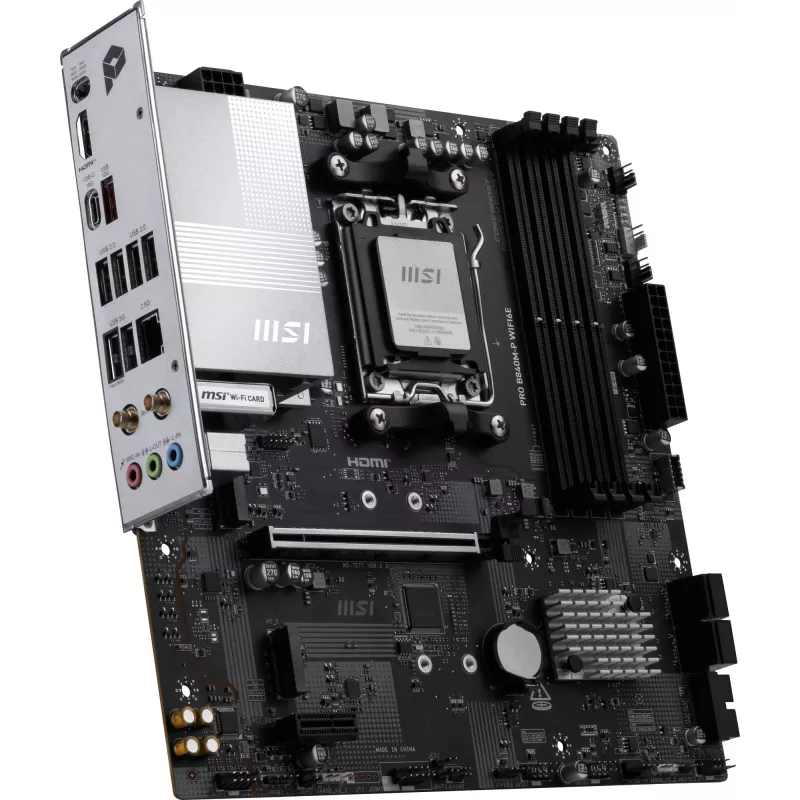 MSI PRO B840M-P WIFI6E mātesplate AMD B840 ligzda AM5 micro ATX