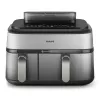 Philips 5000 sērijas NA555/00 fritieris Dubultais 9 L Brīvi stāvošs 2750 W Karstā gaisa fritieris Sudrabs