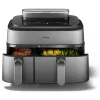 Philips 5000 sērijas NA555/00 fritieris Dubultais 9 L Brīvi stāvošs 2750 W Karstā gaisa fritieris Sudrabs
