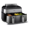 Philips 5000 sērijas NA555/00 fritieris Dubultais 9 L Brīvi stāvošs 2750 W Karstā gaisa fritieris Sudrabs