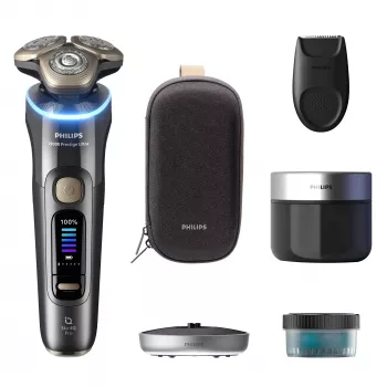 Philips i9000 Prestige Ultra XP9402/31 mitrā un sausā elektriskā skuveklis ar SkinIQ Pro