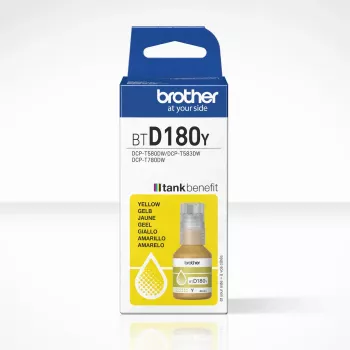Brother BTD180Y dzeltena oriģinālā tintes pudele
