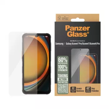 PanzerGlass ® Ekrāna aizsargs Samsung Galaxy Xcover7 Pro | Xcover7 | Xcover6 Pro | Ultra-Wide Fit