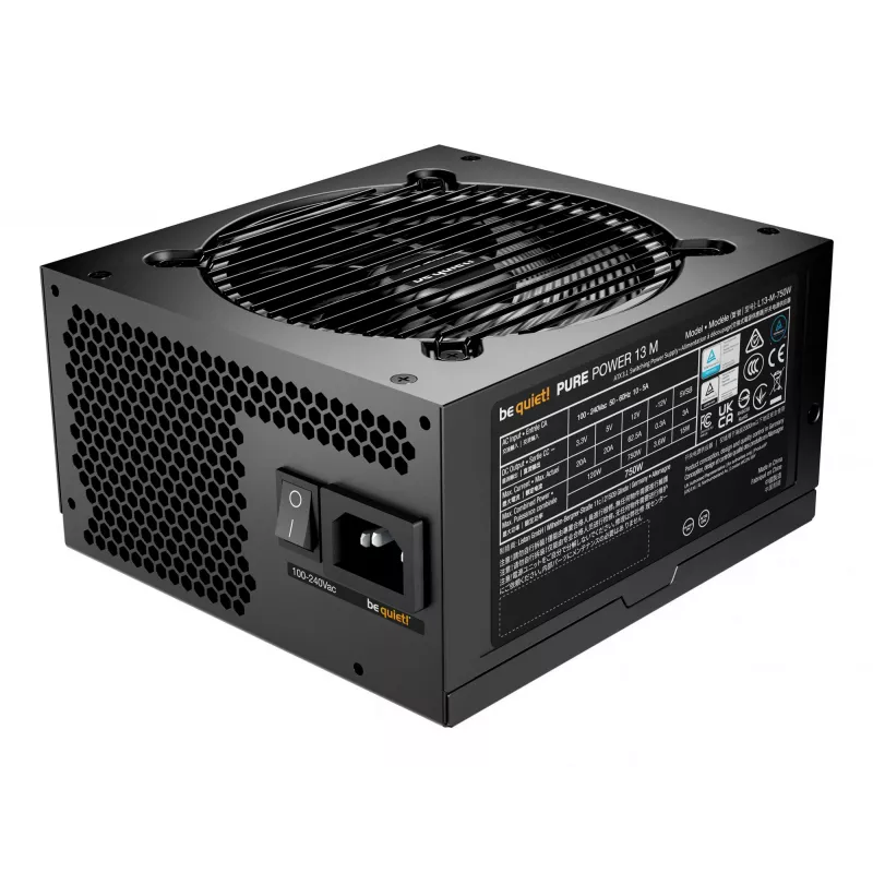 be quiet Pure Power 13 M | 750W barošanas bloks 20+4 pin ATX ATX Melns