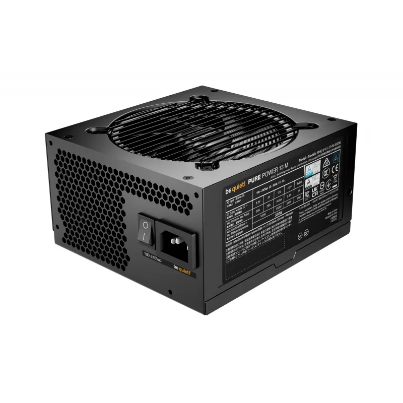 be quiet! Pure Power 13 M | 550W barošanas bloks 20+4 kontaktu ATX ATX Melns