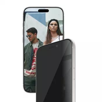 PanzerGlass SAFE. by ® 2-Way Privacy Screen Protector iPhone 17 Pro Max | Ultra-Wide Fit w. EasyAligner