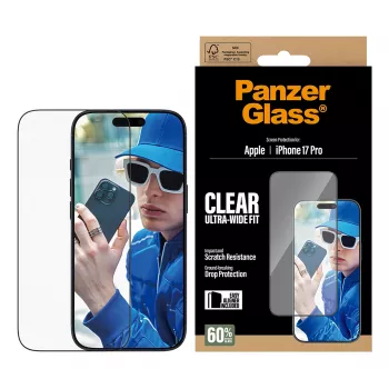 Ekrāna aizsargs PanzerGlass iPhone 17 Pro Ultra-Wide Fit EasyAligner Scratch Shock Resistant