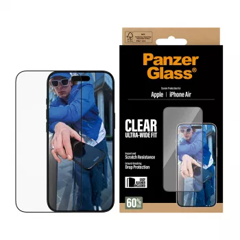 PanzerGlass ® Ekrāna aizsargs iPhone Air | Ultra-Wide Fit ar EasyAligner