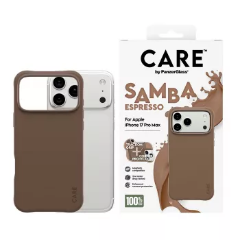 PanzerGlass CARE™ by ® Samba Case Espresso w. MagSafe iPhone 17 Pro Max