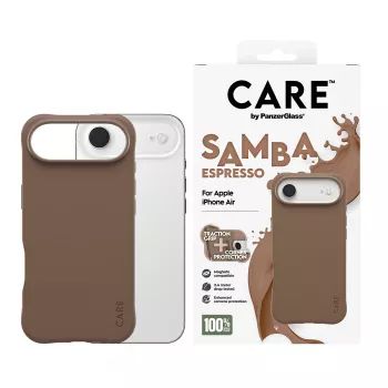 Vāciņš PanzerGlass CARE by Fashionable Case Samba Espresso ar MagSafe iPhone 17 Air