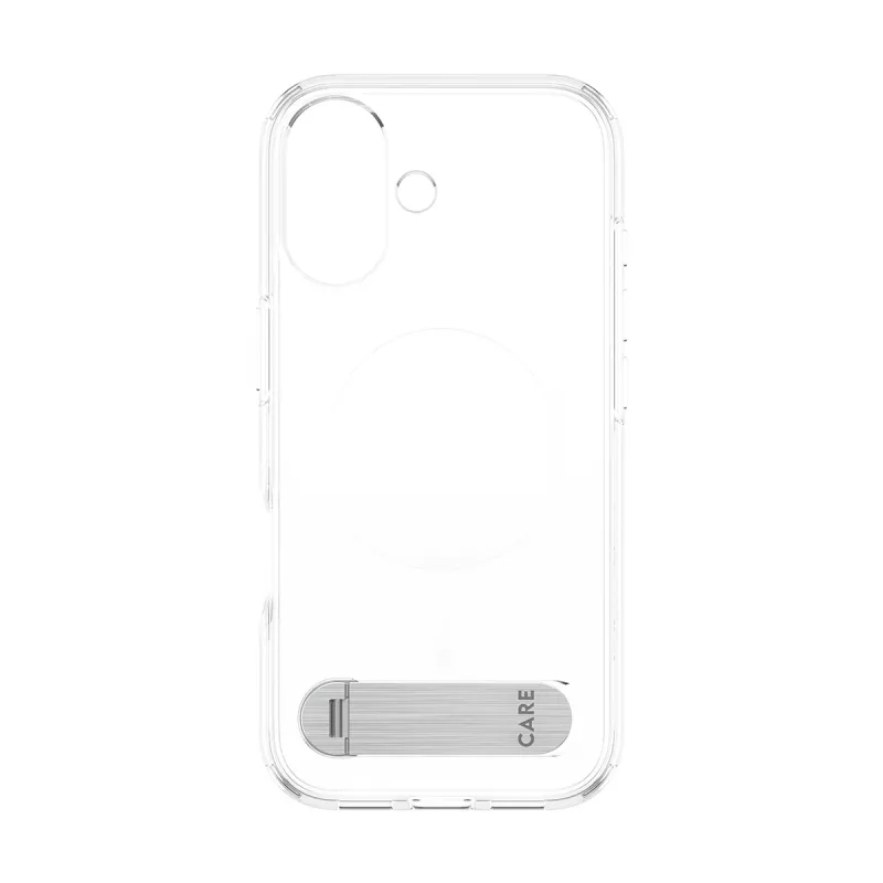 PanzerGlass CARE by Feature vāciņš, caurspīdīgs, ar statīvu un MagSafe, iPhone 17