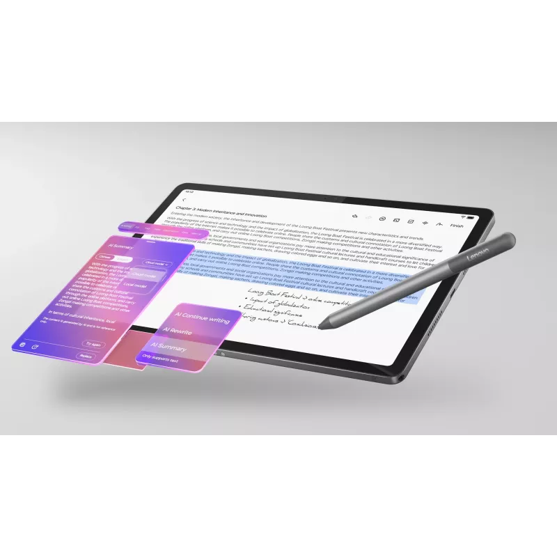 Lenovo Idea Tab Mediatek 128 GB 27,9 cm (11 collas) 8 GB Wi-Fi 5 (802.11ac) Android 15 Pelēks