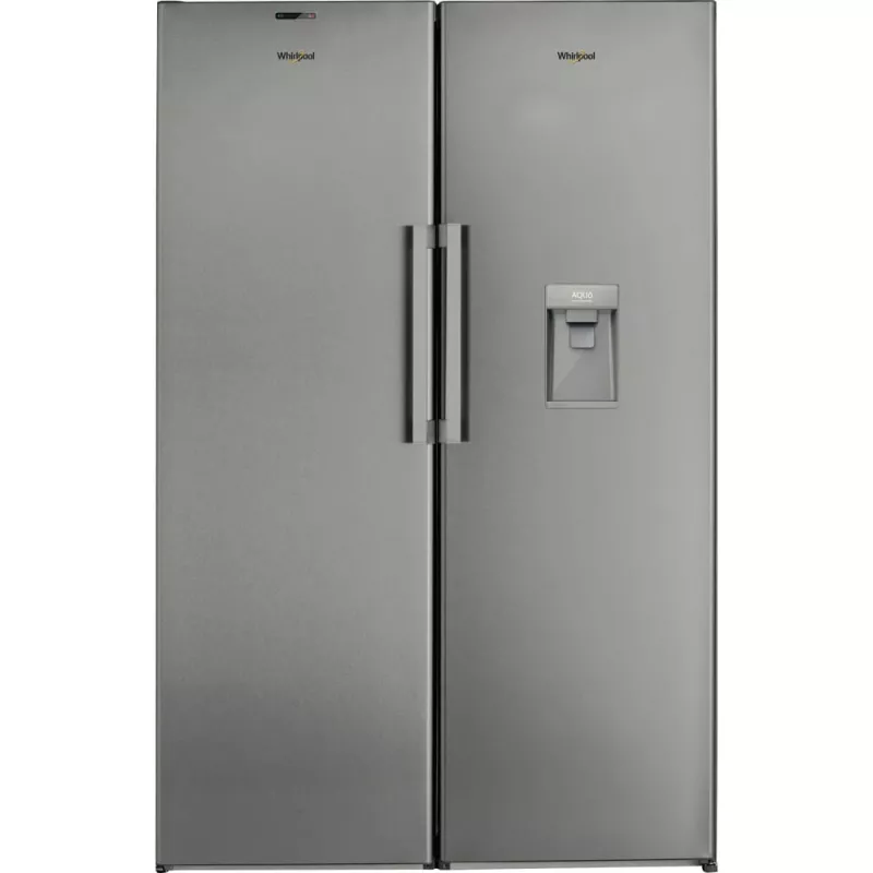 Whirlpool UW8 F2Y XBI F 2 stāvēšanai brīvi novietojams saldētājs 263 L nerūsējošais tērauds