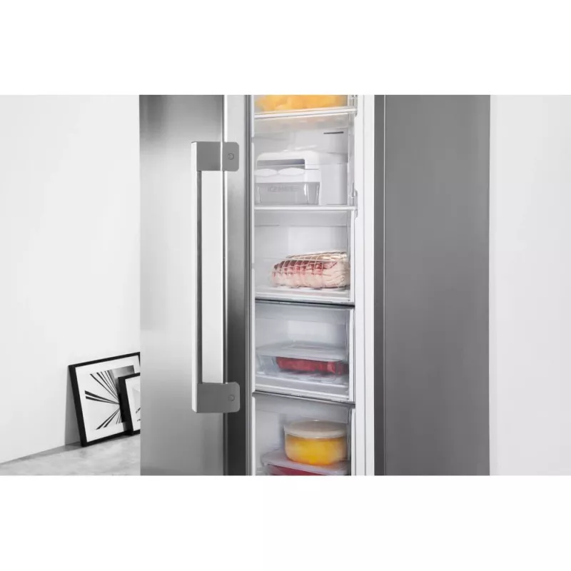Whirlpool UW8 F2Y XBI F 2 stāvēšanai brīvi novietojams saldētājs 263 L nerūsējošais tērauds