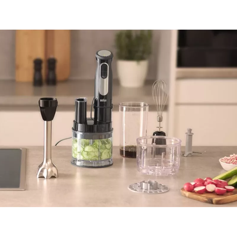 Braun MultiQuick 5 Pro MQ 55755 M 0,6 L iegremdējamais blenderis 1000 W melns