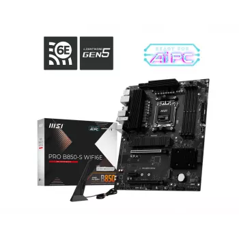 MSI PRO B850-S WIFI6E mātesplate AMD B850 Socket AM5 ATX
