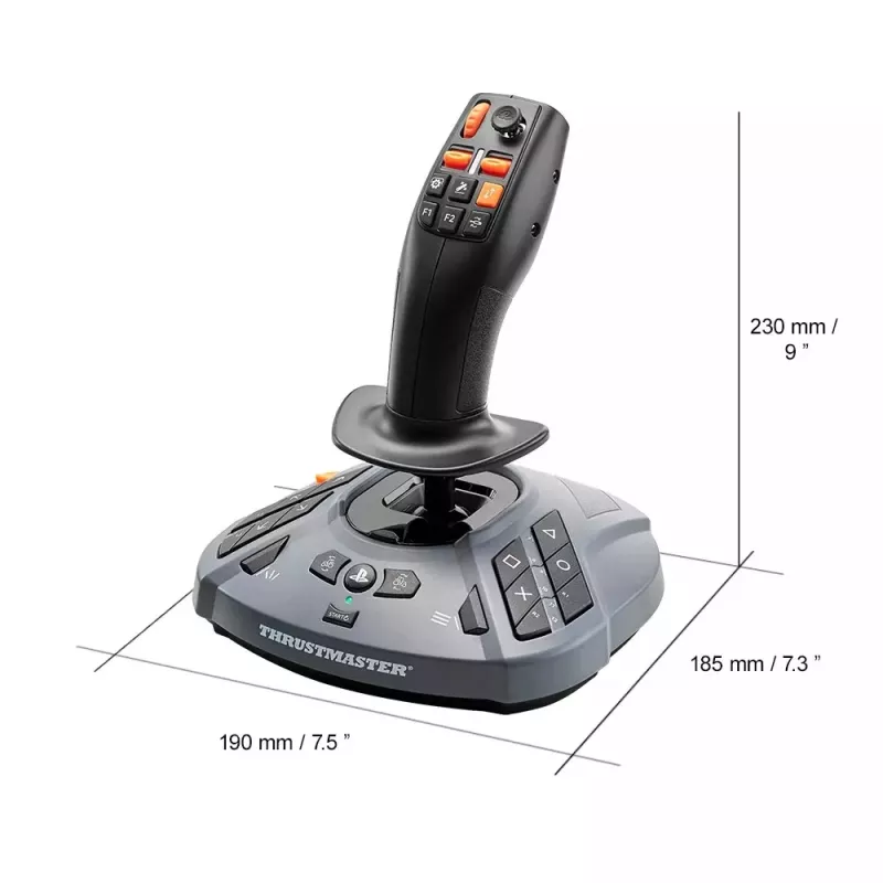 Thrustmaster SimTask FarmStick Melns Flightstick Analogue / Digital PC, PlayStation 5
