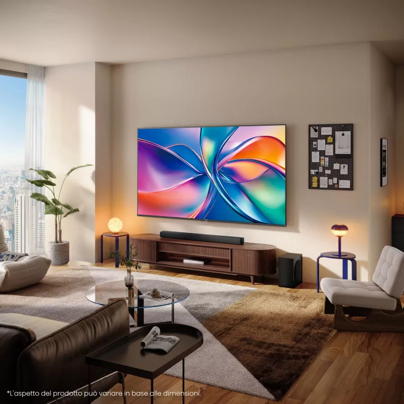 Hisense 43E7Q 109,2 cm (43 collas) 4K Ultra HD Smart TV Wi-Fi Melns