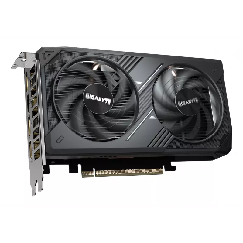 GIGABYTE GeForce RTX 5050 WINDFORCE OC 8G grafiskā karte - 8GB GDDR6, 128bit, PCI-E 5.0, 2587MHz kodola frekvence, 2 x DP, 2 x HDMI, NVIDIA DLSS 4, GV-N5050WF2OC-8GD