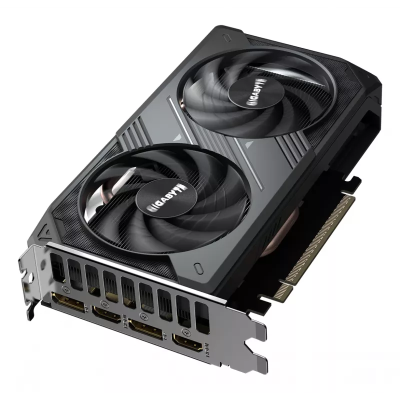GIGABYTE GeForce RTX 5050 WINDFORCE OC 8G grafiskā karte - 8GB GDDR6, 128bit, PCI-E 5.0, 2587MHz kodola frekvence, 2 x DP, 2 x HDMI, NVIDIA DLSS 4, GV-N5050WF2OC-8GD