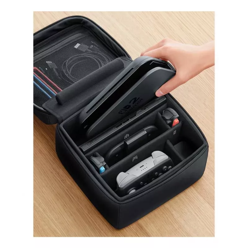 Nintendo Switch 2 All-In-One Carrying Case, Travel case, Nintendo, Melns, Nintendo Switch 2, Zipper