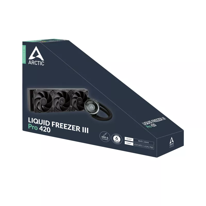ARCTIC Liquid Freezer III Pro 420 - daudzsaderīgs visaptverošs CPU ūdens dzesētājs