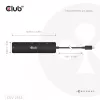 CLUB3D CSV-2553 saskarnes centrmezgls USB Type-C 5000 Mbit/s Melns