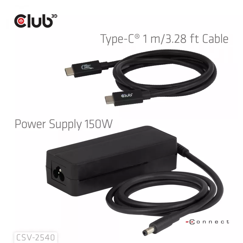 Doko stacija CLUB 3D 14-1 USB-C Quad Display USB4 ar 2× USB 2.0 portiem