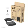 CLUB3D USB-C® divvirzienu video + datu + PD slēdzis, USB Type-C, 2x DisplayPort, 7680 x 4320 pikseļi, melns, 8K Ultra HD, 120 Hz