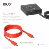 CLUB3D USB-C® divvirzienu video + datu + PD slēdzis, USB Type-C, 2x DisplayPort, 7680 x 4320 pikseļi, melns, 8K Ultra HD, 120 Hz