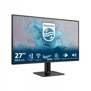 Philips 2000 sērijas 27E2N2500/00 datora monitors 68,6 cm (27 collas) 2560 x 1440 pikseļi Quad HD LCD Melns