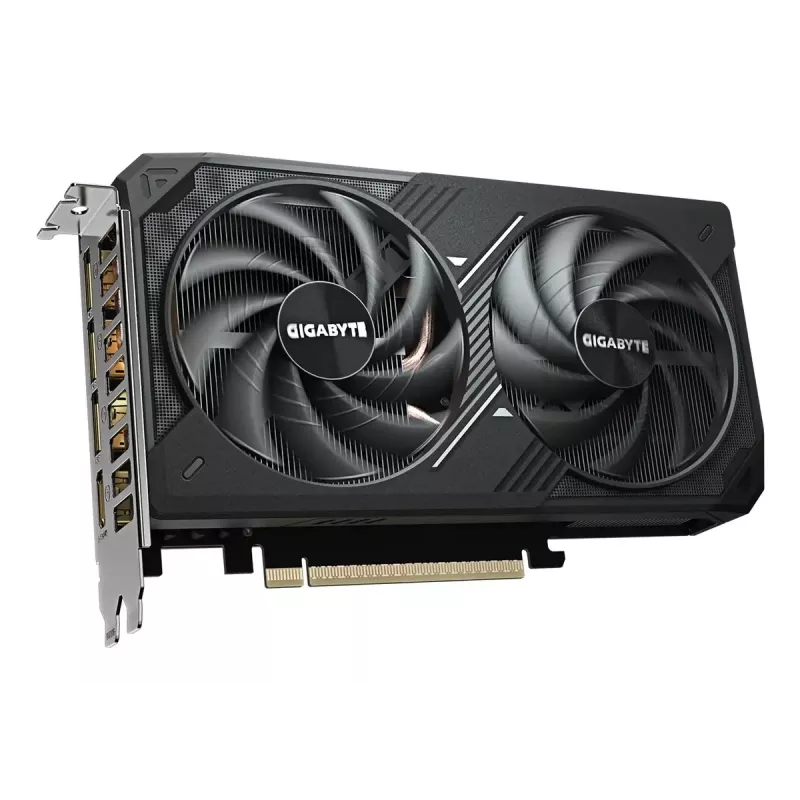 Grafikas karte GIGABYTE GeForce RTX 5060 Ti 16GB GDDR7 PCIe 5.0, 128-bit, 28000 MHz, WINDFORCE 2X, 2-slot, 208×120×40 mm
