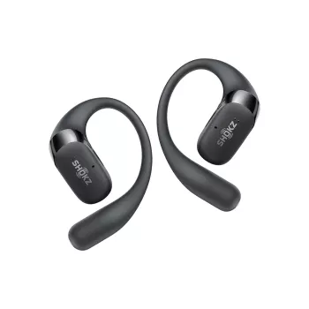 SHOKZ OpenFit 2+ austiņas, bezvadu, auss āķa tipa, ievietojamas, zvani/mūzika, Bluetooth, melnas