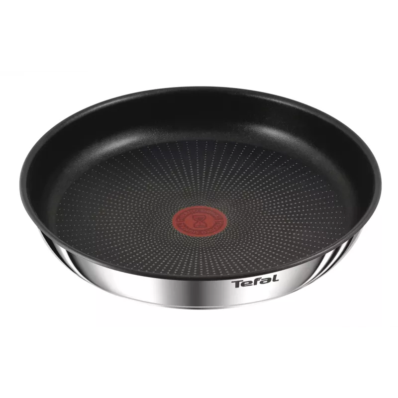 Katlu komplekts Tefal Ingenio L897SJ04 20 gab. — nerūsējošais tērauds, nepiedegošs, ietver 5 cepamās pannas, 3 katlus, voku, 4 vākus