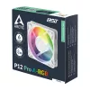ARCTIC Freezer P12 Pro A-RGB (Balts) - 120 mm A-RGB PWM ventilators ar kabeļa sadalītāju