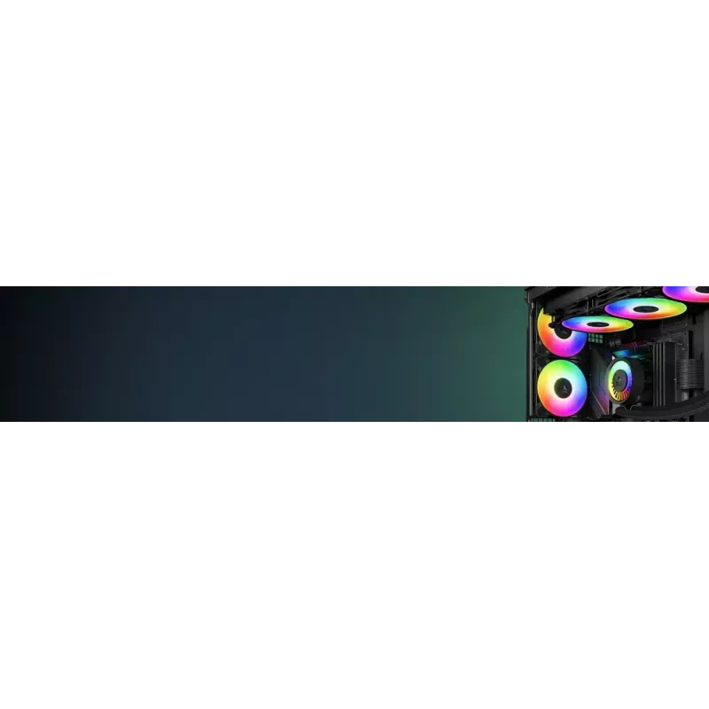 Ventilators Arctic P14 Pro A-RGB 140 mm 400-2500 RPM melns