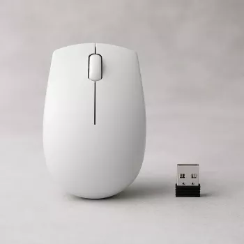 Bezvadu kompaktā pele Lenovo Compact Mouse ar bateriju — ambidekstra, 1000 DPI, RF bezvadu, 3 pogas, pelēka
