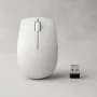 Bezvadu kompaktā pele Lenovo Compact Mouse ar bateriju — ambidekstra, 1000 DPI, RF bezvadu, 3 pogas, pelēka