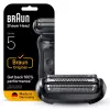 Skūšanās galviņa BRAUN Series 5 54 B — 1 rezerves galviņa, melns nerūsējošais tērauds