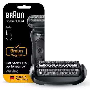 Skūšanās galviņa BRAUN Series 5 54 B — 1 rezerves galviņa, melns nerūsējošais tērauds